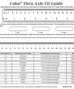 Burley Axe Enfichable COHO 11 Burley Axe Enfichable COHO -Composants, périphériques de vélo de route Ventes 2022 coho thru axle fit guidea4
