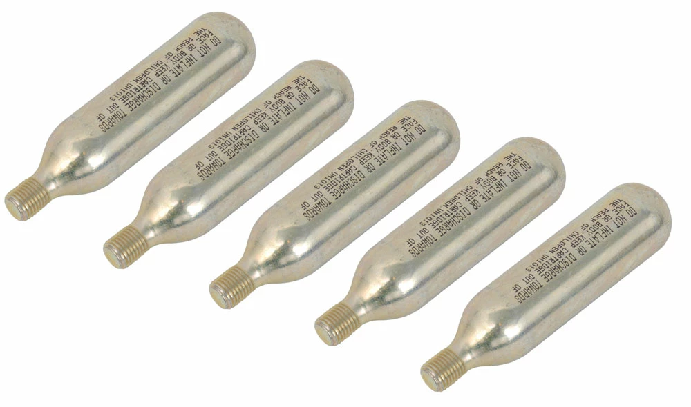 Radon Cartouche De CO2 16g Avec Filetage Pack De 5 3 Radon Cartouche De CO2 16g Avec Filetage Pack De 5