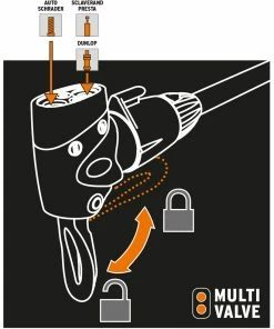 SKS Germany Tête De Soupape Multisoupape 7 SKS Germany Tête De Soupape Multisoupape -Composants, périphériques de vélo de route Ventes SKS Multi Valve 10192