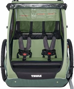 Thule Coaster XT Remorque Vélo 11 Thule Coaster XT Remorque Vélo -Composants, périphériques de vélo de route Ventes Thule Coaster XT Basil Green 10101820 4