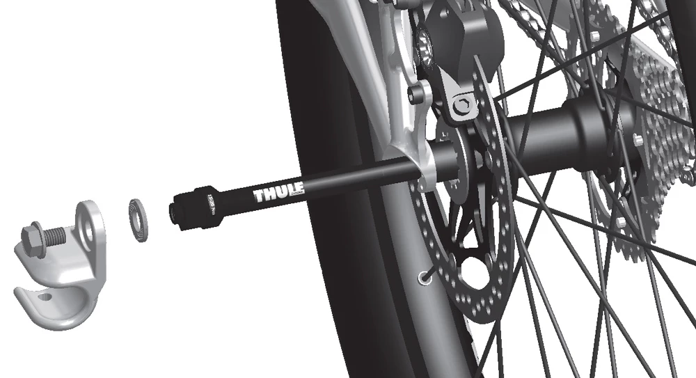 Thule Adaptateur D'axe Pour Axe Shimano E-Thru 12x1,5 4 Thule Adaptateur D'axe Pour Axe Shimano E-Thru 12x1,5 – Image 2