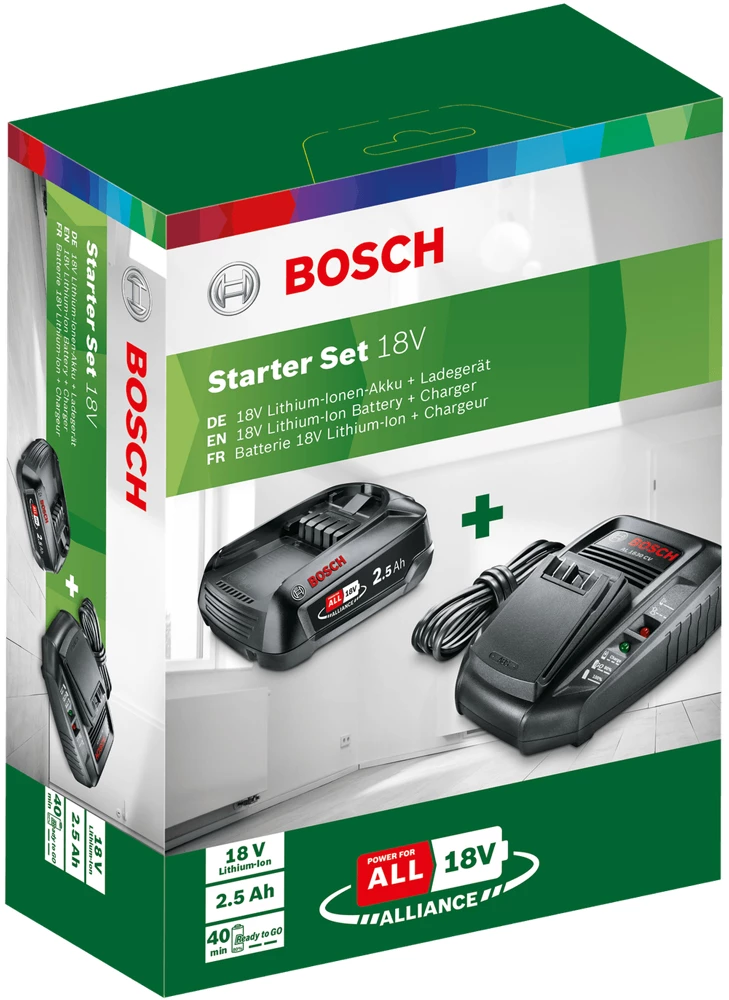 Bosch Kit De Démarrage 18V 2.5 Ah + Batterie AL1830CV 4 Bosch Kit De Démarrage 18V 2.5 Ah + Batterie AL1830CV – Image 2